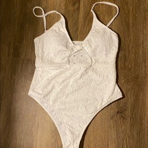 Elegant one piece bathing suit